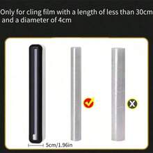 1 pièce Distributeur de film étirable de cuisine, boîte de découpe de film étirable, support de coupe de sac fraîcheur, support de stockage de sac poubelle et sac plastique, pratique et rapide pour la cuisine - Multicolore - Voir 10