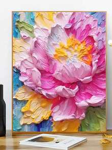 1 Bộ DIY Acrylic Painting By Numbers Kit, Bộ sơn nghệ thuật cho phòng ngủ và trang trí tường nghệ thuật, Phong cách vẽ đơn giản và thú vị không yêu cầu kỹ năng vẽ, Thực hiện ước mơ nghệ sĩ của bạn, Đắm mình vào thế giới đầy màu sắc, Mỗi nét vẽ là sự thể hiện bản thân, Món quà tuyệt vời nhất cho gia đình và bạn bè, 40*50CM - Bụi hồng - Xem 3