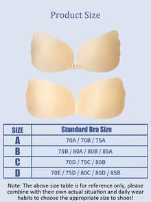 Women's Backless Self-Adhesive Bra, Lifting, Invisible, Strapless, Breathable, Anti-Sagging, Suitable For Wedding Dress - Multicolor - View 11