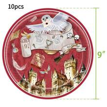 87 chiếc Harry Potter Magic Wizard Theme Party Tableware Birthday Festival Theme Party Party, Đĩa giấy tiệc dùng một lần, Bộ đồ ăn tiệc dùng một lần - Nhiều màu - Xem 12