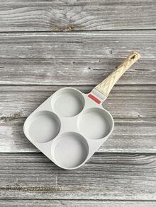 1pc Maifan Stone Frying Pan Non-Stick Pancake Cooking Pot, 4-Cup, Non Stick Ham Pancake Maker, Egg Burger Pan , Household Breakfast Egg Burger Pan, Gas Stove Available, Perfect For Eggs, Pancakes, Burgers , Steaks & More, Easy To Clean, Cookware, Kitchenware, Cooking Utensils, Convenient, For Outdoors, Camp Out, Picnic, Small And Exquisite