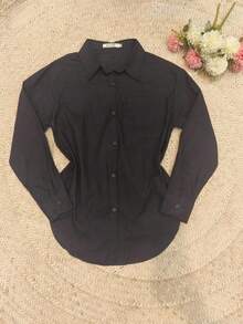 2pcs Shirt And Shorts Set - Black - View 4
