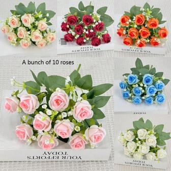 Kunstmatige diamanten rozenboeket, gipskruid kunstbloemen, woonaccessoire, geweldig voor bruiloften, feestdagen en geschenken