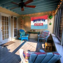 Twisted Tea Rocket Popsicle 3x5ft Polyester Banner With Indoor/Outdoor Decorative Flag With 4 Brass Holes Perfect For Boats, Valentine's Day, Easter And Women's Day Celebrations