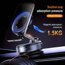 360° Rotating Magnetic Phone Holder, Foldable And Retractable, ABS Material, Not Waterproof, Suitable For Car/Shower/Travel/Gym/Smooth Mirror ,Phone Stand,Car Accessories
