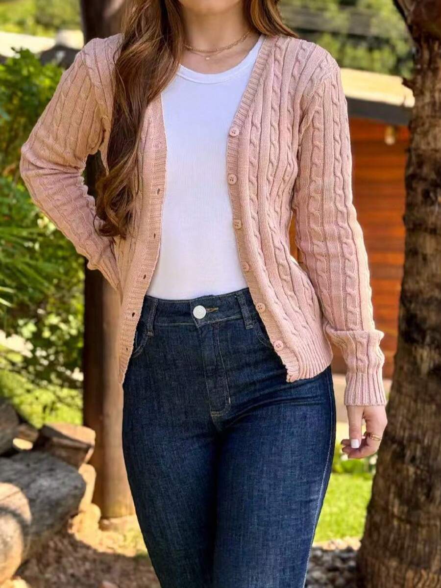 Women Cardigans - Hồng - Xem 1