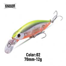 KINGDOM Kingdom Slow Sinking Pencil Noise Minnow Sea Fishing Lures 70mm 12g 55mm 7g Swimbaits Swing Hard Baits Wobblers Fishing Tackle