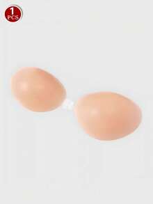 1 件肤色隐形硅胶胸罩，自粘式无肩带露背款式，隐形乳头贴，适合婚礼、运动和户外活动