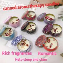 1pc Candle Tin, High Quality Soy Wax, Long-Lasting Aroma, Suitable For Living Room, Bedroom, Office Decor, Best Gift For Wedding Season, Spring Summer Autumn Winter, Mother's Day, Valentine's Day, Holidays