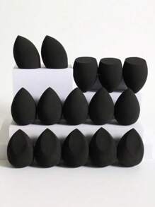 15pc Makeup Sponge, Random Shape, Suitable For All Skin Types, Latex-Free Multi-Purpose Makeup Sponge For Liquids, Creams And Powders, No Stripes, Smooth Make-Up Applications, Simple And Beautiful, Easy To Carry.