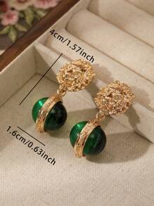 1 Par de Brincos Pendentes Retrô Boêmios Elegantes e Únicos Banhados a Ouro com Geometria, Adequados para Uso Diário, Festivais, Festas, Casamentos, Noivados, Viagens, Feriados, Presentes para Melhores Amigas, Joias