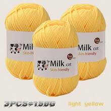 150g (Contains 3pcs) Soft Medium Thick Yarn For Handmade Knitting DIY Crafts, Handmade Gifts, Sweaters, Hats, Scarves - Multicolor - View 17