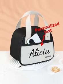Bolsa de almuerzo portátil personalizable tipo bento, bolsa pequeña para llevar, bolsa de almuerzo de oficina - Multicolor - Ver 7
