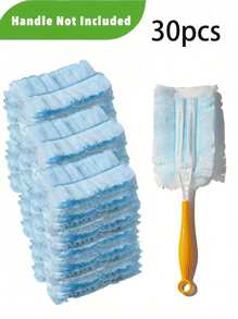 40pcs Disposable Duster Refills, Electrostatic Duster Heads Replacement - Effortless Dust Removal For Electronics, Furniture, Blinds, And Ceiling Fans – (Handle Not Included) - Cleaning Supplies, Cleaning Accessories