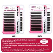 FADVAN 0.07 8-12mm C/D/L/M-Curl Mix Lashs 12 Rows YY/3DW/4DW/5DW/6DW/7DW/8DW Shape Lashes Natural Soft Lash Tech Supplies Brazilian Eyelash Premade Volume Fan Lashes Extension,Professional Eyelash Grafting,Lash Tech Supplies