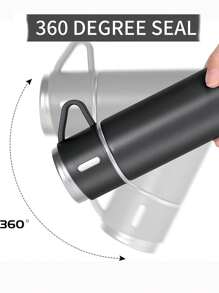 1 pièce Set de Bouteille, Corps de Tasse en Acier Inoxydable, Thé Café Lait Boisson Conservation de Chaleur et de Froid, Matériau Extérieur Givré Confortable, Multi-Tasse Set avec Boîte Cadeau, Le Meilleur Choix pour Profiter de Boissons Chaudes n'Importe Quand et Partout, 1 Tasse avec 3 Couvercles, Cadeau Essentiel à Envoyer à la Famille ou aux Amis, Équipement Scolaire Cadeau de Remise des Diplômes, Tasse d'Eau de Sport Extérieur