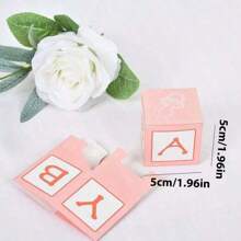 20/30pcs Wedding Gift Boxes With Ribbon - Ideal For Bride And Groom, Party Decoration And Favors, Event Party Candy Gift Boxes With Round Hang Tags And Fine Gold Glitter Ribbons