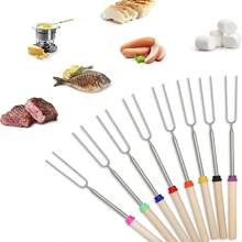 5 Packs/8 Pack/12Pack Marshmallow Toasting Forks, Toasting Forks Marshmallow Sticks Kit Extending Roaster Telescoping Marshmallow Toasting Kits Sticks For Camping,Picnic, Bonfire, Fireplace Fire Pit Accessories Random Color