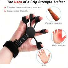 Adjustable Non-Slip Finger Exerciser, 5-Finger Grip Design Portable Grip Strengthener, Suitable For Basketball Training Gym Accessories - Multicolor - View 3