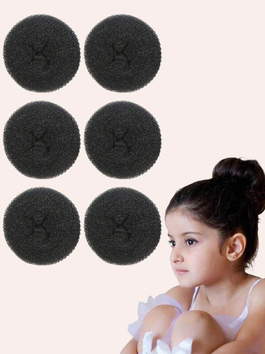 6pcs/Set 2-Inch Ballet Bun Maker For Girls - Multicolor - View 1