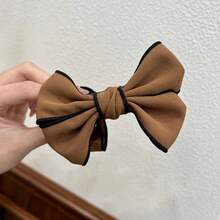 1pc/3pcs New Bowknot Double-Sided Hair Claw Clips, Versatile Bun Holder, Suitable For All Seasons - Multicolor - View 6