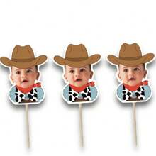 Custom Face Confetti – Glossy Finish Photo Cutouts For Birthday, Holiday & Special Events | Cowboy & Cowgirl Theme Party Decorations | Personalized Face Table Scatter For Weddings, Bachelorette & Celebration Parties