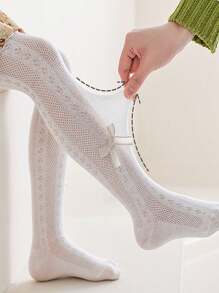 3 perechi de dresuri transpirabili pentru fete, colanți drăguți pentru copii mici, ciorapi plasă anti-țânțari, vară