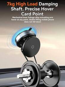 1 peça com base giratória de 360 graus, ventosa a vácuo, suporte magnético para celular, navegação automotiva, suporte dedicado para celular, compatível com iPhone, Android, presente de aniversário, família, amigos, acessórios para carro, suporte para celular para carro