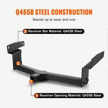 Class 3 Trailer Hitch 2 Inch Receiver Steel Frame For 2019 To 2023 6000 Lbs Multi Fit Tow System For Ball Mount Cargo Carrier Bike Rack And Tow Hook Black