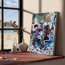 1 件现代卡通 P 珀西·杰克逊海报帆布画俱乐部酒吧纸质复古海报墙壁艺术画卧室书房贴纸无框架 - 彩色 - 查看 58