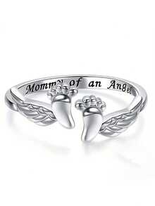 1Pc Teen Romantic Angle Rings For Girls For Birthday Gifts For Party Jewelry Daily Decoration - 1# - View 4