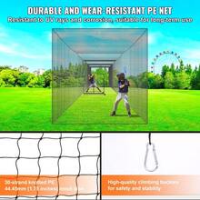 Professional Portable Baseball Batting Training Net Heavy Duty Pitching Cage With Door And Carry Bag 55FT PE Netting For Softball And Baseball Practice - Black - View 5