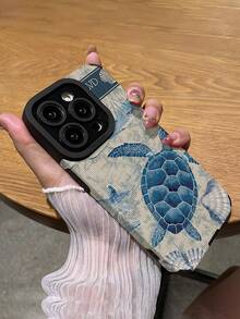 1个新款蓝色海龟、海星和海藻图案经典防摔软TPU手机壳，兼容和S17/S17 Air/S17 Pro/S17 Pro Max - 彩色 - 查看 5