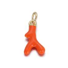 1pc Vintage Copper Colorful Drip Paint Coral Design Pendant Charm, Versatile For DIY Bracelet, Necklace, Earrings, Keychain, Accessories - Multicolor - View 25