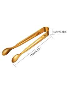 5pcs-Luxury Golden Mini Serving Tongs, Premium Stainless Steel Sugar Cube Tongs, Ice Tongs, Stainless Steel Food Tongs For Household, Perfect For Snacks/Appetizers/Candies/Cheese/Charcuterie Boards/Tea Parties/Mother's Day/Weddings/Housewarming, Mirror Polished,Halloween, Christmas, Thanksgiving, Harvest Festival, Autumn Decorations, Gifts