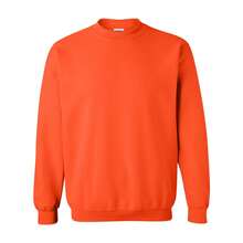 Gildan Unisex Adult Heavy Blend Crew Neck Sweatshirt (Orange) - 橘色 - 查看 1