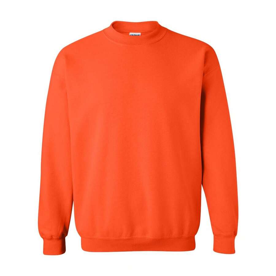 Gildan Unisex Adult Heavy Blend Crew Neck Sweatshirt (Orange) - 橘色 - 查看 1