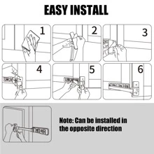 1. 1/2 Pcs Window Safety Lock, Sliding & Casement Window Stopper, Anti-Fall Security Lock For High-Rise Buildings, No-Drill Window Restrictor, Easy Installation, Anti-Opening Latch