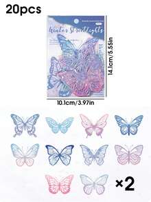 20 sztuk błyszczących naklejek motyli, DIY dekoracyjne naklejki motyli do dekoracji imprez, wystroju domu, odpowiednie na imprezy, wesela, święta, walentynki, Boże Narodzenie, Wielkanoc, Dzień Matki, urodziny, wystrój pokoju, wystrój ściany, wystrój sypialni, wystrój łazienki, wystrój pokoju, wystrój domu, tapeta do salonu, naklejki ścienne, tapety, wystrój kuchni
