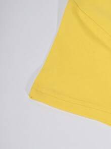 Customizable "Happy Birthday To Me" Design Print Party Hat, Cake, Girls Creative Print Fashion T-Shirt, Girls Short Sleeve Sports Top, Fast Shipping, Yellow