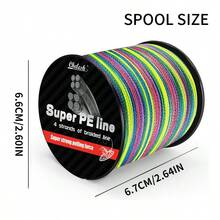 914m/1000yd 4-Strand Braided PE Fishing Line, Chelesh Brand, Multiple Colors And Strengths Available, Abrasion Resistant Fishing Line, Fishing Gift - Multicolor - View 5