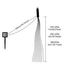 Solar Tree Vine Lamp String Fairy Lamp Outdoor Garden String Lamp 100/200/300LED Garden Christmas Tree Decorative Lamp