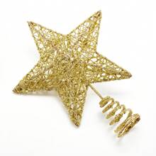 Lighted Christmas Tree Topper, Star Treetop With Lights Warm White Fairy Lights, Holiday Christmas Tree Decorations