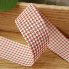 Plaid Striped Ribbon DIY Material Bow Gift Box Packaging Straw Hat Headband Checks Multi-Color Ribbon - Multicolor - View 17