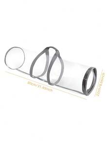 1pc Transparent Plastic Storage Bag, White/Black, Waterproof Clear, Packaging Paper Storage, Cylindrical Storage Bag, Suitable For Packaging Paper, Small Plush Toys, Baby Room Storage Items - Storage Bag - View 16