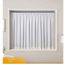 1/2pcs Thickened Stainless Steel No Drill Retractable Curtain Rod/Tension Pole For Balcony, Clothes Drying Rack, Shower Curtain - Multicolor - View 12