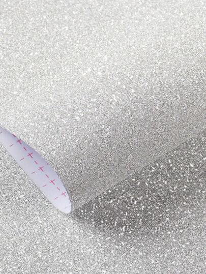 1roll Glitter Zwart Zilver Wallpaper Peel Stick Self Adhesive Removable Bedroom Walls Fabric Contact Paper Cabinets Drawer Dresser Room Home Wand Bathroom ation Stuff Living Ho Art Wallpapers Stickers Sticker view 7