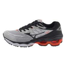Men's And Women's Gym And Walking Shoes - Gray/Orange - View 3
