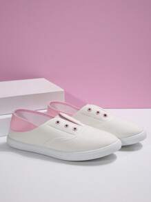 Scarpe di tela stile universitario per donna, nuove scarpe sportive primaverili casual, scarpe vulcanizzate bianche