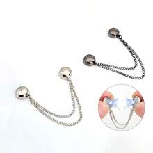 1/2/3/4 chiếc Kẹp nam châm thời trang - Giá treo khăn choàng & khăn quàng cổ đa chức năng không cần xỏ khuyên, nhiều màu, không làm hỏng quần áo - Nhiều màu - Xem 16